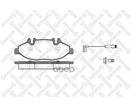 Купить КОЛОДКИ ТОРМОЗНЫЕ ДИСКОВЫЕ™STELLOX 1120002SX