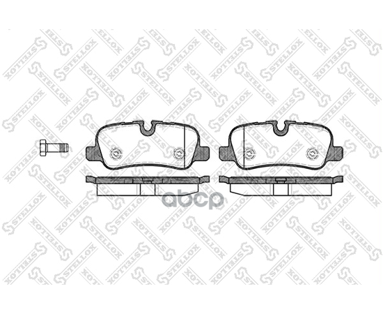 Купить КОЛОДКИ ТОРМОЗНЫЕ ДИСКОВЫЕ™STELLOX 1170000SX
