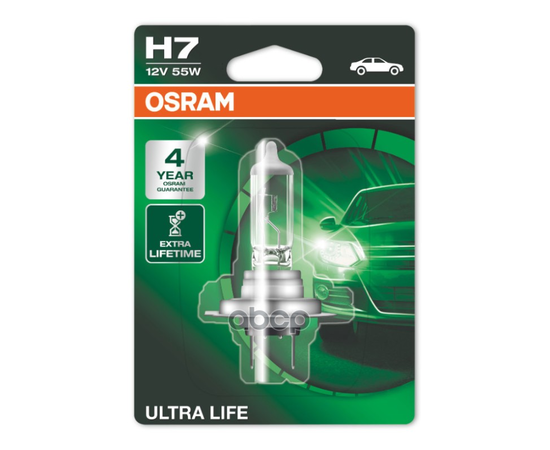 Купить ЛАМПА Г/С H7 (55W) РХ26D ULTRA LIFE 12V 64210ULT-01B 4008321416087