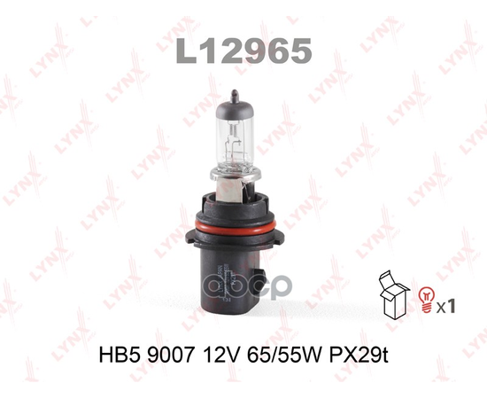 Купить ЛАМПА ГАЛОГЕНОВАЯ HB5 9007 12V 65/55W PX29T  L12965