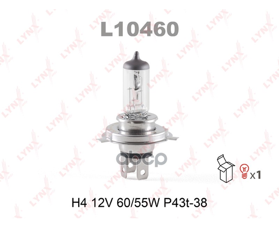 Купить ЛАМПА ГАЛОГЕНОВАЯ H4 12V 60/55W P43T-38  L10460