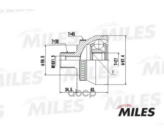 Купить ШРУС НАРУЖНЫЙ AUDI A4/A6/A8/VW PASSAT/SKODA SUPERB 1.9TDI-2.8 94-05 (GKN 301961) GA20036