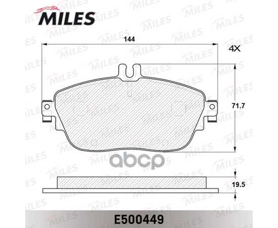 Купить КОЛОДКИ ТОРМОЗНЫЕ ПЕРЕДНИЕ (СМЕСЬ CERAMIC СЕРИЯ PRO) MERCEDES A(W176) 12-/B(W246) 11- L144ММ (TRW GDB1932) E500449