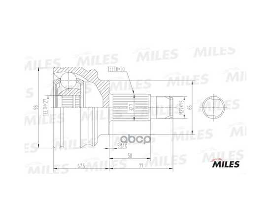 Купить ШРУС НАРУЖНЫЙ BMW X5(E53) 00-07 (GKN 304495) GA20042