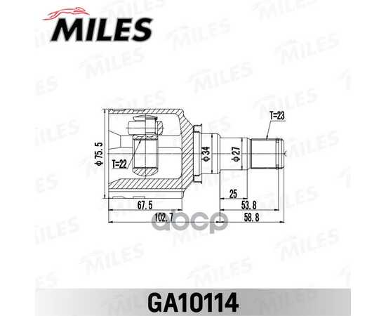 Купить ШРУС ВНУТРЕННИЙ TOYOTA PLATZ/VITZ/FUNCARGO/IST 2NZ/2SZ (GSP 659017) GA10114