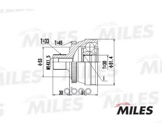 Купить ШРУС НАРУЖНЫЙ AUDI 80 1.6-2.3 86-91 (С ABS) (GKN 302129) GA20010