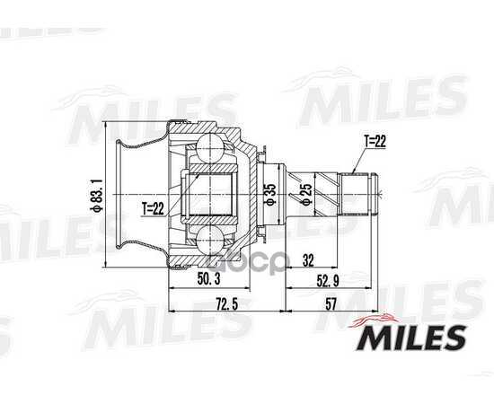 Купить ШРУС ВНУТРЕННИЙ OPEL ASTRA/CORSA/KADETT/VECTRA 1.3-1.7D 79-98 (GKN 302227) GA10021