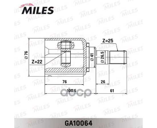 Купить ШРУС ВНУТРЕННИЙ HYUNDAI I30/KIA CEED 06-12 (GKN 305003) GA10064