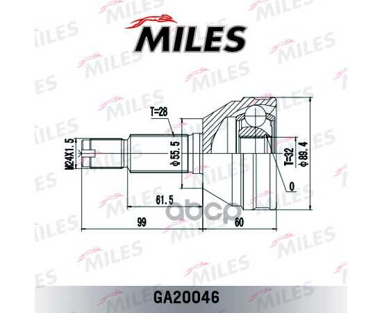 Купить ШРУС НАРУЖНЫЙ CHEVROLET EVANDA 2.0 02- (GKN 303912) GA20046