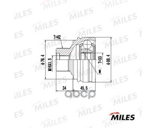 Купить ШРУС НАРУЖНЫЙ AUDI A4/A5/Q5 1.8-3.2 07- (GKN 304956) GA20034