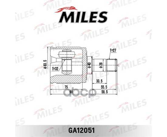 Купить ШРУС ВНУТРЕННИЙ ПРАВЫЙ HONDA ACCORD 02-12/CR-V-12 2.0/2.4 GA12051