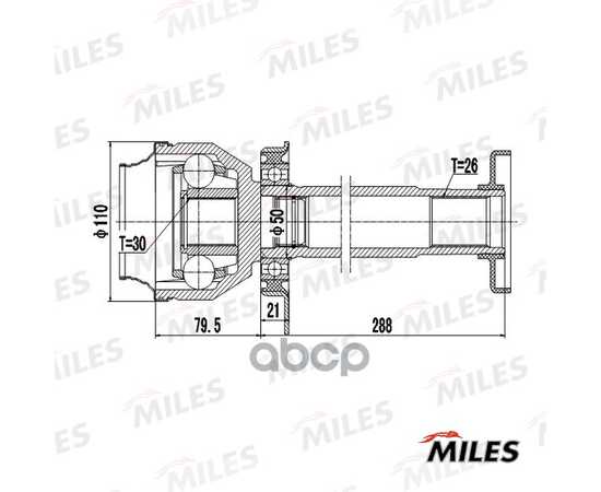 Купить ШРУС ВНУТРЕННИЙ ПРАВЫЙ VW T5 2.5TDI 2003- (GKN 304841) GA10042