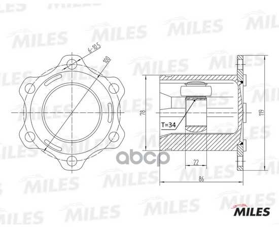 Купить ШРУС ВНУТРЕННИЙ AUDI A3/SKODA OCTAVIA/VW PASSAT/GOLF/TOURAN 1.9-3.2 03- (GKN 305400) GA10008