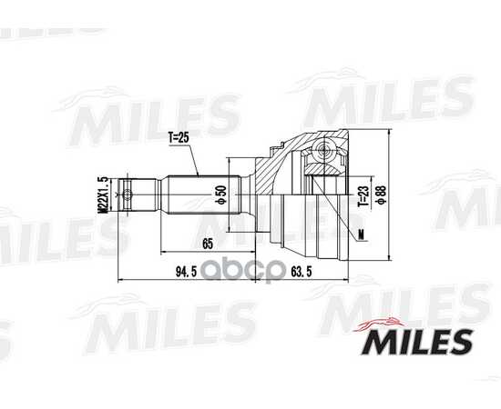 Купить ШРУС НАРУЖНЫЙ MITSUBISHI SPACE WAGON/GALANT 84-91 (GKN 302075) GA20281