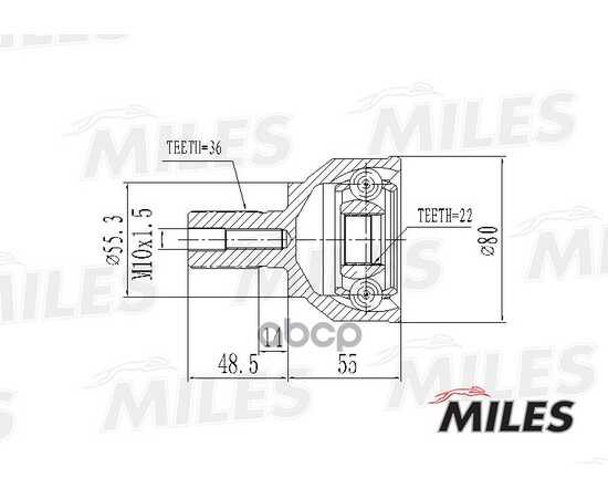 Купить ШРУС НАРУЖНЫЙ MAZDA 3 1.4/1.6/2.0 03- (SKF VKJA5397) GA20208