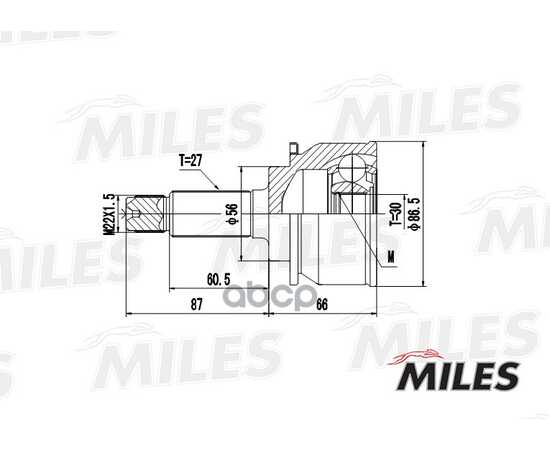 Купить ШРУС НАРУЖНЫЙ SUBARU IMPREZA/LEGACY 1.6-2.2 89-91 (GKN 301946) GA20419