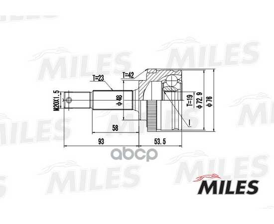 Купить ШРУС НАРУЖНЫЙ NISSAN MICRA 1.0 92-03 (GKN 303306) GA20302