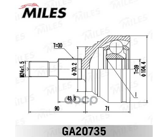 Купить ШРУС НАРУЖНЫЙ MERCEDES BENZ ML-CLASS 164 2004-2011 GA20735