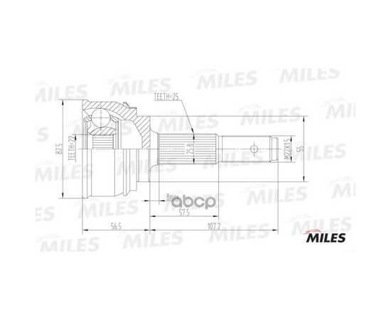 Купить ШРУС НАРУЖНЫЙ NISSAN ALMERA 1.4 95-00 (GKN 301989) GA20282