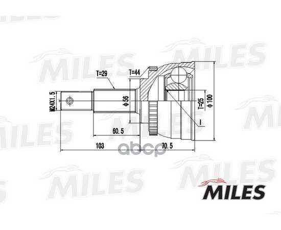 Купить ШРУС НАРУЖНЫЙ NISSAN X-TRAIL 2.0 00- (GKN 304821) GA20340