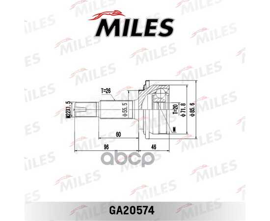 Купить ШРУС НАРУЖНЫЙ TOYOTA YARIS II 1.0VVTI-1.3VVTI 05-11 (GKN 305512) GA20574