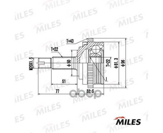 Купить ШРУС НАРУЖНЫЙ LADA PRIORA 2170/KALINA 1118 1.6 04- (GSP 828010) GA20728