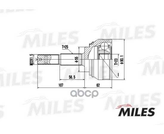 Купить ШРУС НАРУЖНЫЙ NISSAN SUNNY 1.6 90-95 (GKN 302789) GA20334