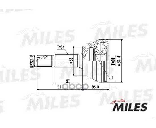 Купить ШРУС НАРУЖНЫЙ TOYOTA ECHO/YARIS/SCION XB/FUNCARGO/PLATZ 1.5 99-06 (GSP 859038) GA20483