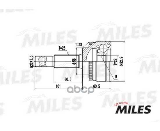 Купить ШРУС НАРУЖНЫЙ TOYOTA AVENSIS 1.6-2.0 97-03 (С ABS) (GKN 304827) GA20451