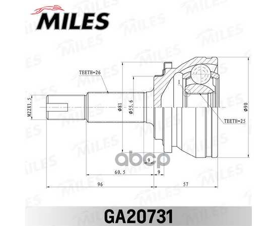 Купить ШРУС НАРУЖНЫЙ TOYOTA PRIUS ZVW30 GA20731