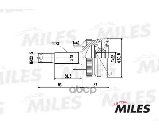 Купить ШРУС НАРУЖНЫЙ NISSAN MICRA 1.0 92-03 (С ABS) (GKN 303310) GA20303