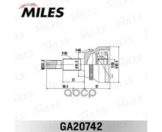 Купить ШРУС НАРУЖНЫЙ TOYOTA CAMRY ACV40/GSV40 2006-2011 - GA20742