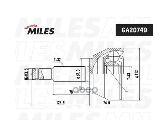 Купить ШРУС НАРУЖНЫЙ NISSAN PATROL Y62 2010- 0210-Y62 GA20749