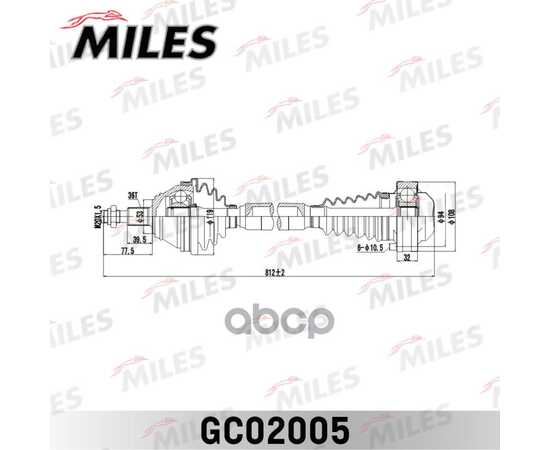 Купить ПРИВОД В СБОРЕ ПРАВЫЙ AUDI A3/SKODA OCTAVIA/VW GOLF/BORA 1.9TD-2.8 98- (GKN 303927) GC02005