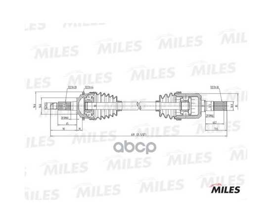 Купить ПРИВОД В СБОРЕ ЛЕВЫЙ MAZDA 6 2.0 02- (ABS) GC01067