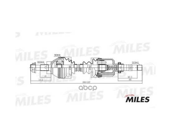 Купить ПРИВОД В СБОРЕ ПРАВЫЙ CITROEN JUMPER/FIAT DUCATO/PEUGEOT BOXER 1.9-2.8 94-02 (ABS) (GKN 303051) GC02147