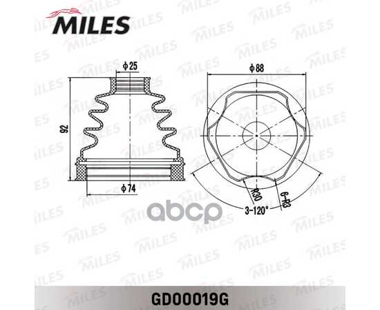 Купить ПЫЛЬНИК ШРУСА ВНУТРЕННИЙ ПЕРЕДНИЙ (СО СМАЗКОЙ) NISSAN PATHFINDER R51M/NAVARA D40M 04- GD00019G