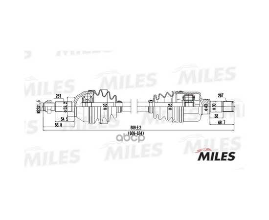 Купить ПРИВОД В СБОРЕ ЛЕВЫЙ FORD FOCUS 1.8-2.0 98-04 (GKN 304234) GC01053