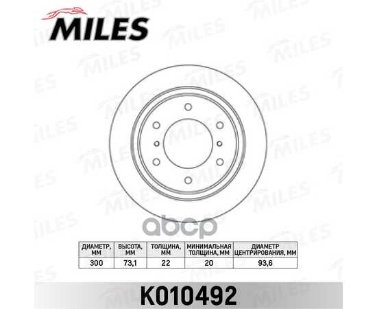 Купить ДИСК ТОРМОЗНОЙ ЗАДНИЙ D300ММ. MITSUBISHI PAJERO 00-/PAJERO SPORT 98- (TRW DF7061S) K010492