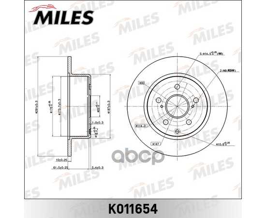 Купить ДИСК ТОРМОЗНОЙ ЗАДНИЙ MARK/CHASER/CRESSIDA/CRESTA 2.5 Л K011654