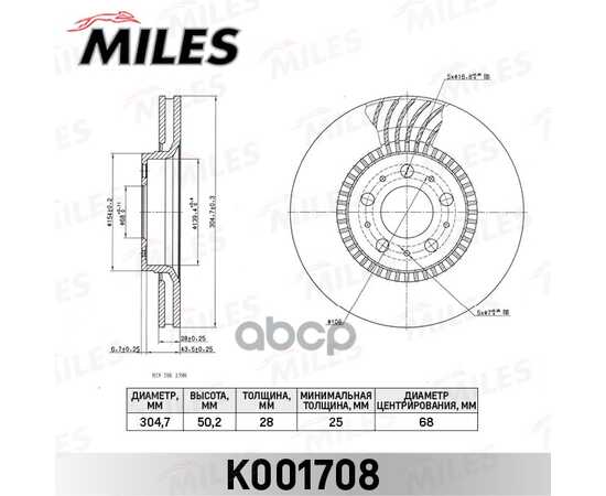 Купить ДИСК ТОРМОЗНОЙ ПЕРЕДНИЙ D305ММ. VOLVO S60 00-/S80 98-06/V70 00-/XC70 00- (TRW DF4053S) K001708