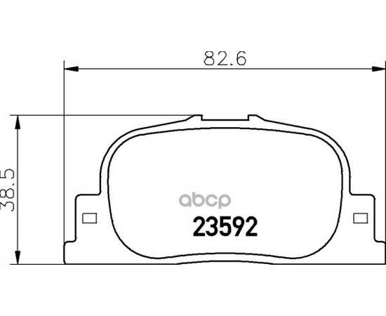 Купить КОЛОДКИ ТОРМ.ЗАД. TOYOTA CAMRY MDB2084