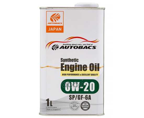 Купить МАСЛО МОТОРНОЕ AUTOBACS ENGINE OIL 0W-20 SP GF-6 1Л A00032423