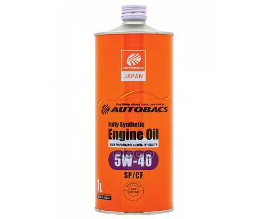 Купить МАСЛО МОТОРНОЕ AUTOBACS ENGINE OIL 5W-40 SP/CF 1Л A00032241