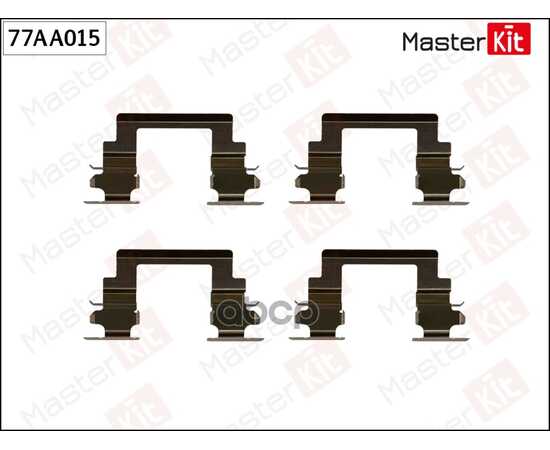 Купить КОМПЛЕКТ УСТАНОВОЧНЫЙ ДИСКОВЫХ КОЛОДОК MITSUBISHI LANCER VI CS 00-11, VII CX 07-, ASX 10- 77AA015