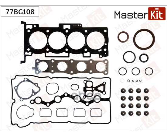 Купить НАБОР ПРОКЛАДОК ДВИГАТЕЛЯ HYUNDAI SANTA FE/KIA SORENTO 2.4 G4KE MASTERKIT 77BG108