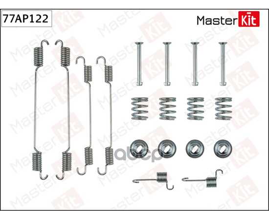 Купить КОМПЛЕКТ УСТАНОВОЧНЫЙ БАРАБАННЫХ КОЛОДОК RENAULT DUSTER 2010 - MASTERKIT 77AP122