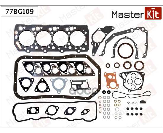 Купить НАБОР ПРОКЛАДОК ДВИГАТЕЛЯ MITSUBISHI L200/L300/PAJERO/SPACE GEAR 2.5TD 4D56T MASTERKIT 77BG109