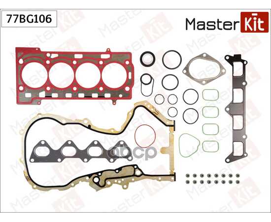 Купить НАБОР ПРОКЛАДОК ДВИГАТЕЛЯ AUDI A1/A3/SKODA FABIA/OCTAVIA/VW GOLF/JETTA/PASSAT/TIGUAN/TOURAN  MASTERKIT 77BG106