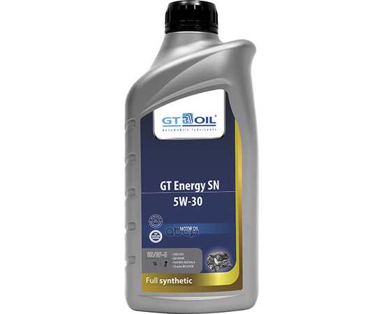 Купить МАСЛО МОТОРНОЕ GT OIL GT ENERGY SN 5W-30 СИНТЕТИЧЕСКОЕ 1 Л 8809059407240